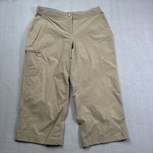 LL Bean Capri Hiking Pant Size 6P Outdoors Camping Nylon Utility 517127 Stretch
